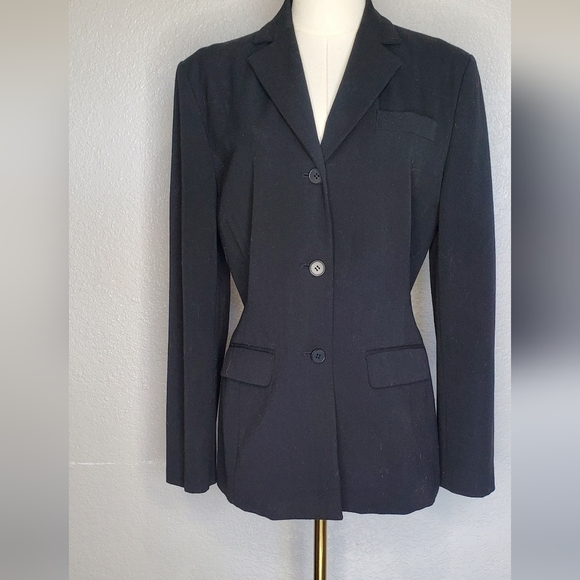 The Limited Vintage 3 Button Long Black Blazer Jacket Women's Size Small - Picture 1 of 6
